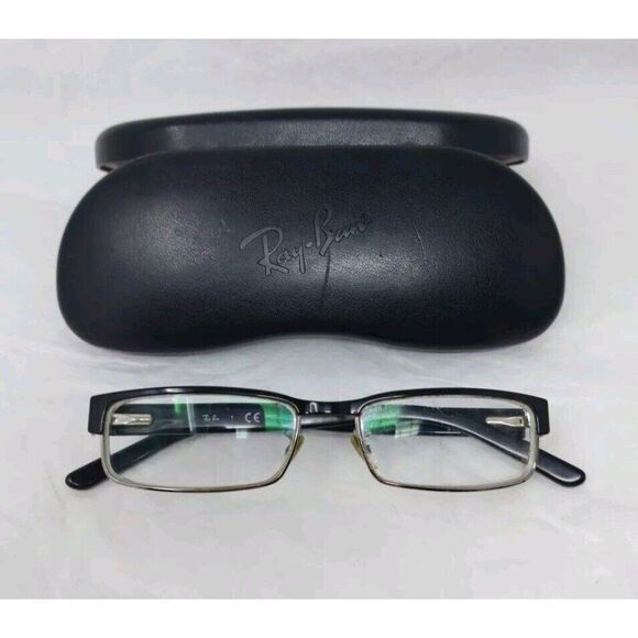 Ray Ban RB 6169 2502 Square Gunmetal Black Eyeglasses Frame 52-16-140 w/Case main image 6